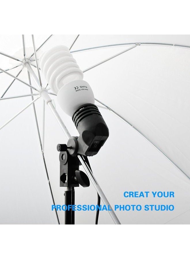 Emart Photography Umbrella Lighting Kit, 400W 5500K Photo Portrait Continuous Reflector Lights for Camera Video Studio Shooting Daylight - Image 3