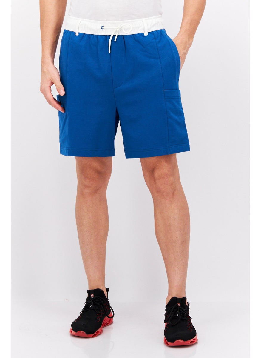 ESPRIT Men Drawstring Solid Basic Short, Blue  - Image 1