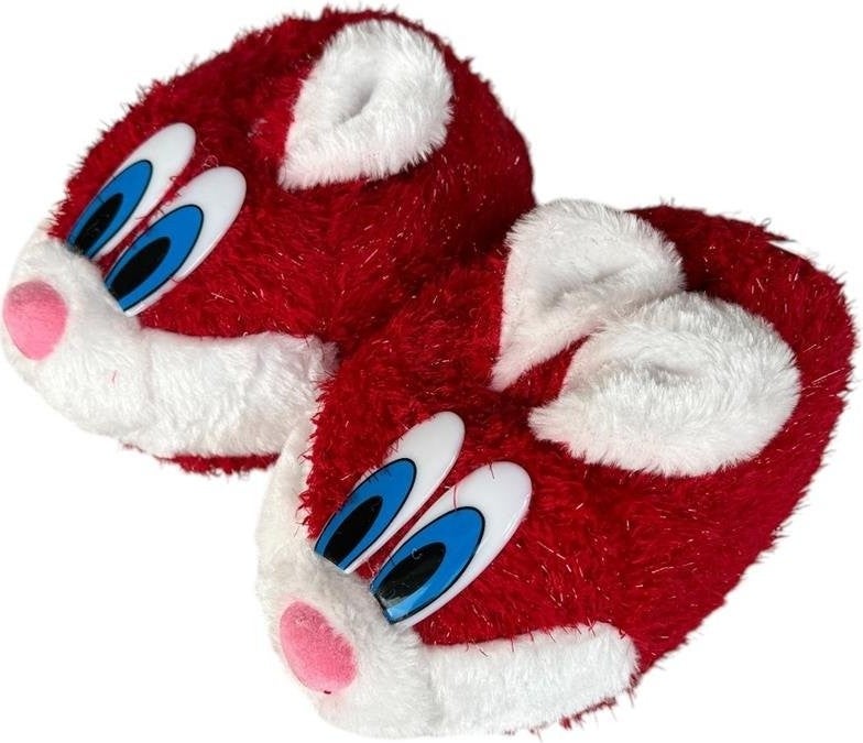 Liger Children Figured Slippers Home Slippers Home Shoes Home Boots Nursery School Shoes Red - Image 1