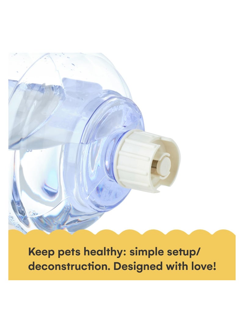 موزع ماء أوتوماتيكي للحيوانات الأليفة - زجاجة تغذية ذكية للكلاب والقطط من جميع الأحجام متعدد الألوان - Image 5