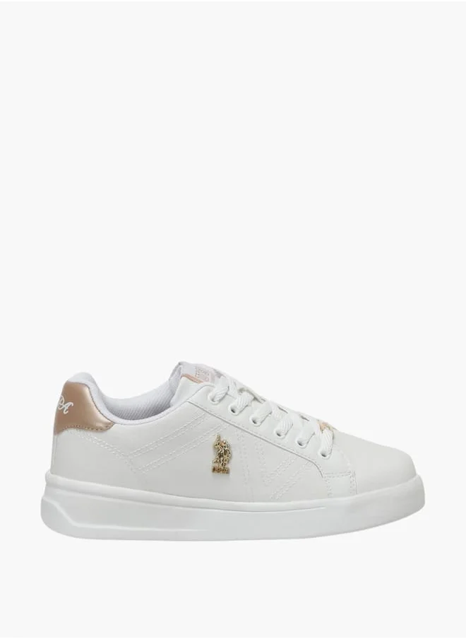 U.S. Polo Assn. Women's Logo Detail Lace-Up Sneakers