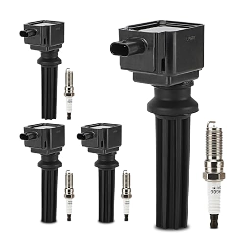 X4XZ UF670 Ignition Coil LTR6BHX Double Iridium Spark Plug for Ford Focus Edge Escape Explorer Fusion Mustang Taurus EcoSportJaguar FPace XE XFLincoln MKC MKT MKZLand Rover LR2 Replace DG546 5C1873 - Image 1