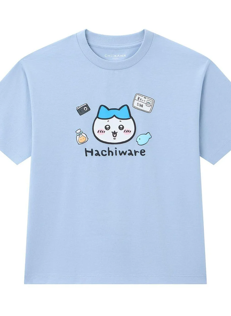 Giordano  Kids' Chiikawa Hachiware Blue Relaxed Graphic Tee  | Best Price UAE