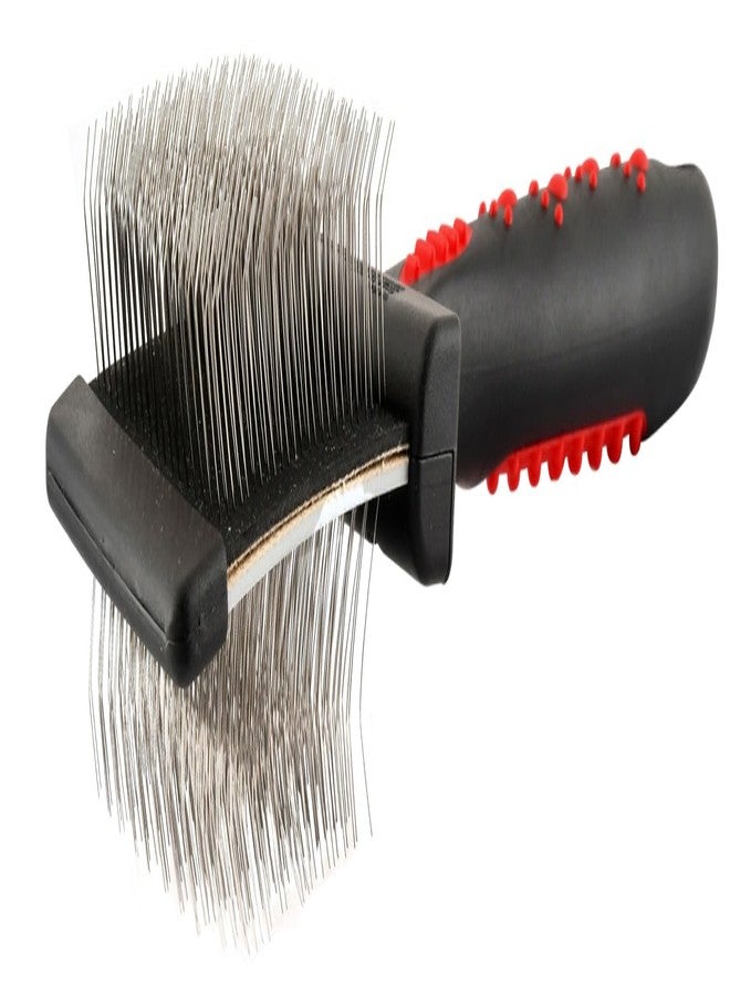 Jeffers Pet Double Sided Grooming Slicker Brush for Dogs, Cats, Puppies – Flexible Head with Stainless Steel Pins – Detangler Tool for Mats, Loose Fur, Shedding – Home or Professional Use - Small - Image 1