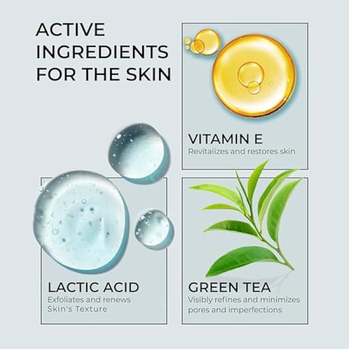 InstaSkincare Glycolic Acid Serum for Face 15% Strength - Extra Large Size (8Oz) - Advanced Formula for Enhancing Skin Radiance, Texture Improvement, Addressing Uneven Tone & Fine Lines - Image 3