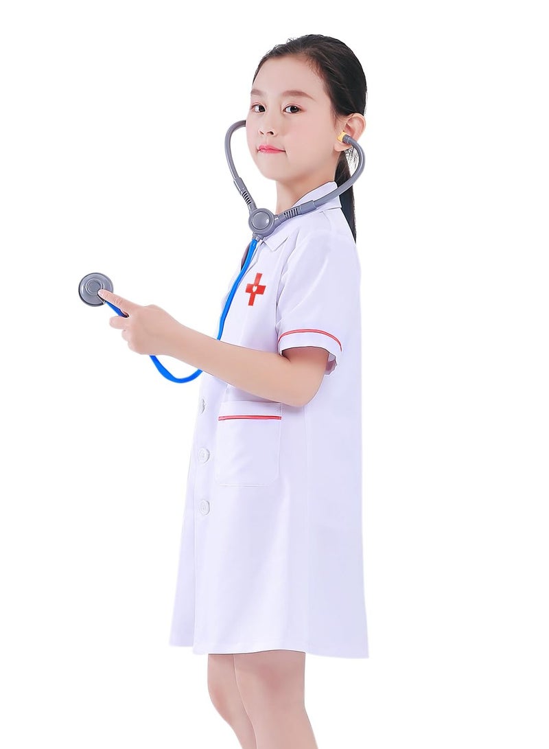 VUCATIN Kids Cosplay Set Doctor Dress up for Toddlers Nurse Costume Costume Accessories Suitable for Theme Party Cosplay Costume (Doctor) - Image 5