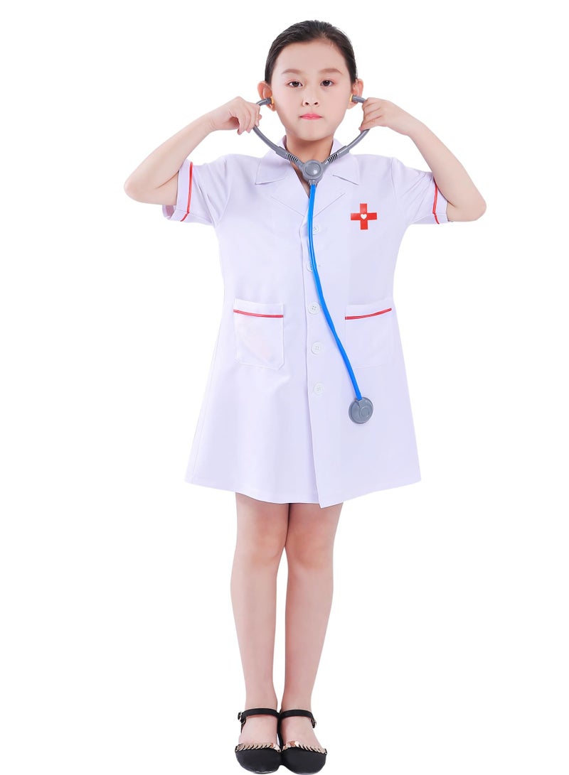 VUCATIN Kids Cosplay Set Doctor Dress up for Toddlers Nurse Costume Costume Accessories Suitable for Theme Party Cosplay Costume (Doctor) - Image 4