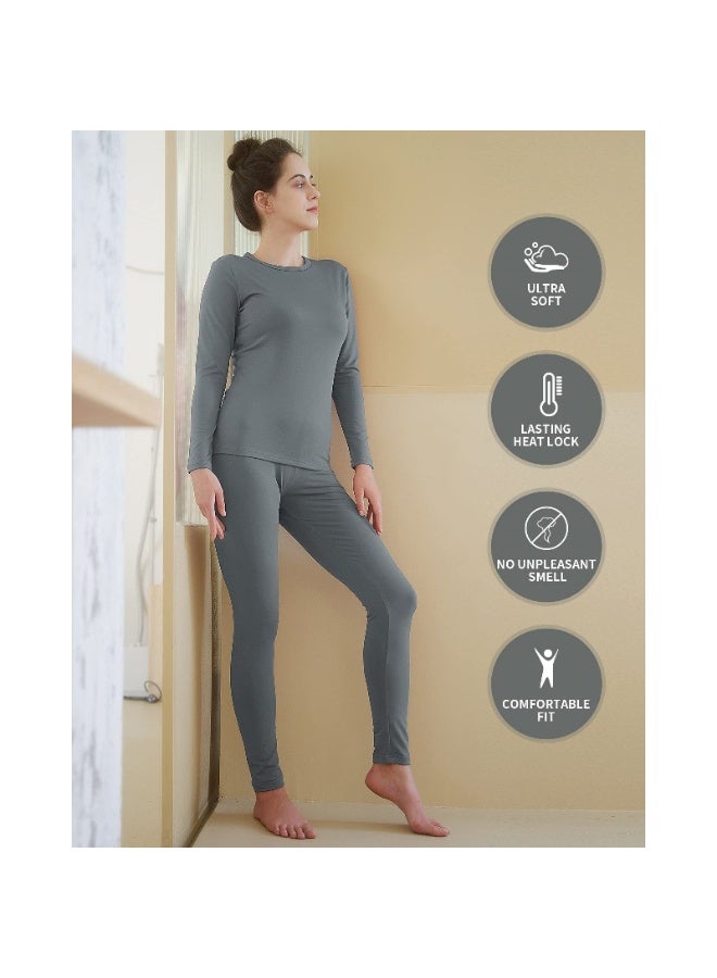 general Thermal Underwear for Women Long Johns with Fleece Lined Base Layer Women Cold Weather Top Bottom - Image 2