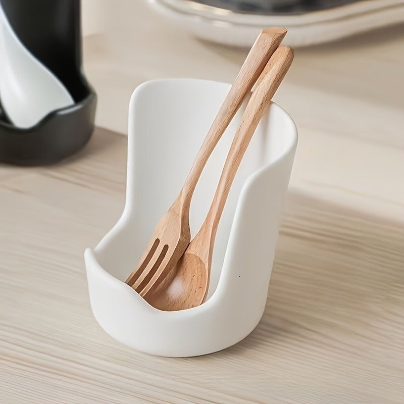 Countertop Draining Pot Lid Rack, Kitchen Spoon Storage Rack, Thickened Cutting Board Shelf - Image 2