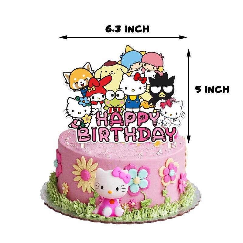 FGY Cute Cake Decorations, Happy Birthday Cake Topper, Party Supplies for Girls, Gifts for Her - Image 3