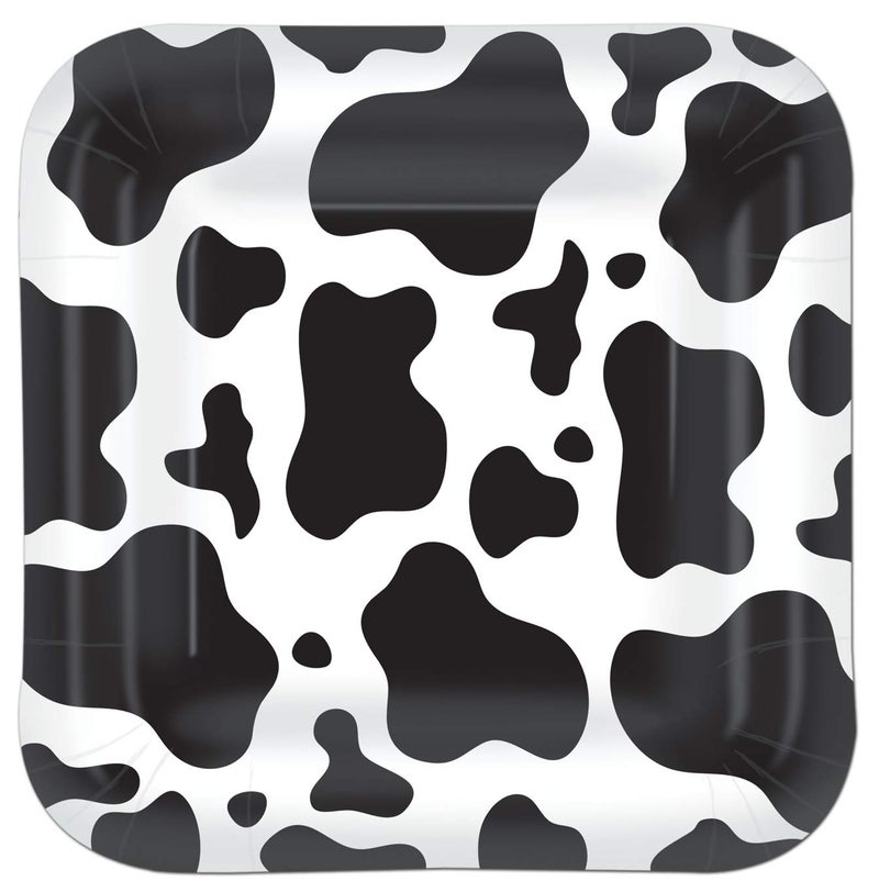 Beistle Cow Print Plates 8 Pack - Image 2