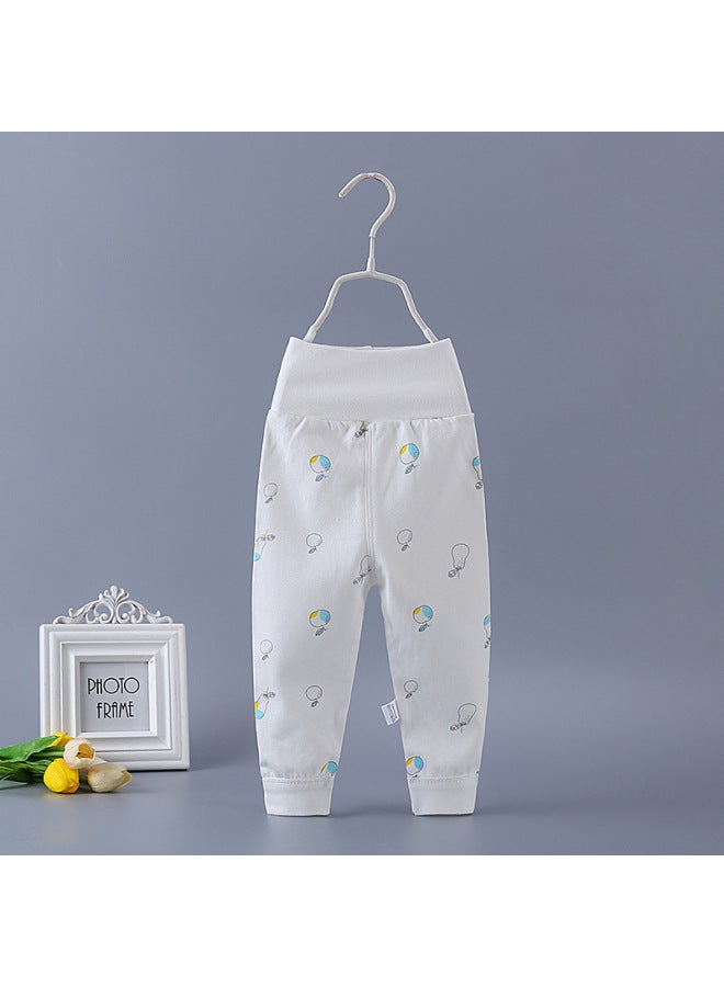 Baby's High Waist Autumn Trousers Pure Cotton Boys And Girls Baby's Spring And Autumn Single Open Pants Newborn Children's Open Crotch Pants