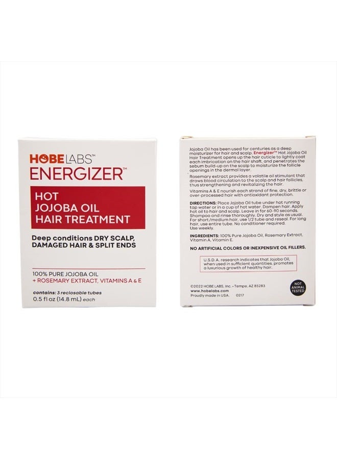 Hobe Labs Energizer Hot Jojoba Oil Hair Treatment - 0.5 fl oz - Image 4
