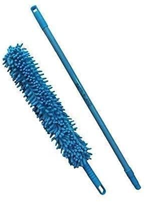 Zerolex Microfiber Duster Bendable Extendable Fan Cleaning Duster with 100 inches Expandable Pole Handle Washable Duster for High Ceiling FansWindow Blinds Furniture BlueD - Image 5