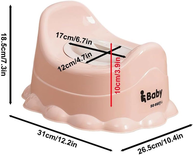 MLADEN Potty Training Seat for Kids - Antislip Toilet Seat with Handles and Backrest - Image 2