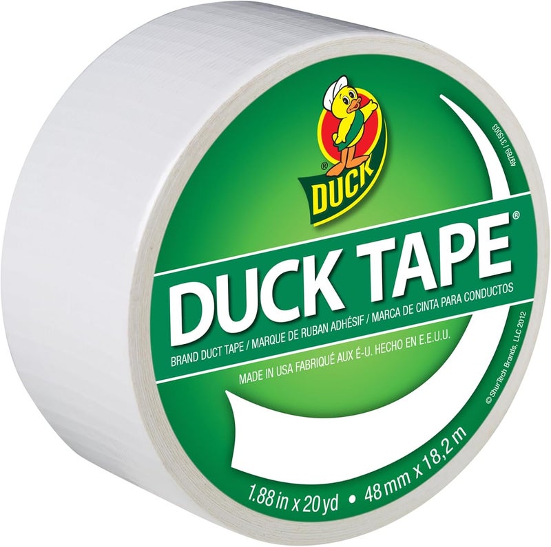 Duck 1265015 1.88" X 20 Yd Winking Tape, Single Roll, White - Image 1