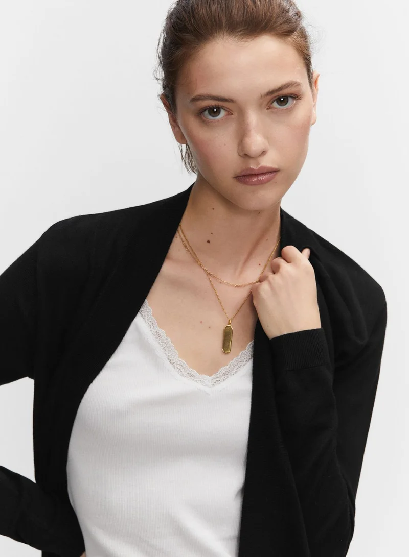 MANGO Knitted Cardigan