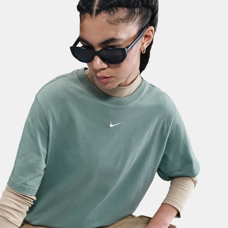 Nike Grey Women's Sportswear Essential T-Shirt for Women | Best Price UAE