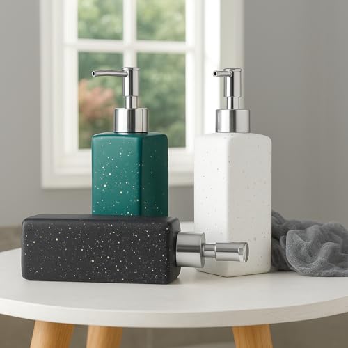 Whizzo® Space Design Durable Handwash Bottle for Wash Basin | Soap Dispenser for Kitchen | Shampoo Dispenser for Bathroom | Handwash Soap Dispenser Pump | Bathroom Accessories (420ML, White, 087) - Image 3