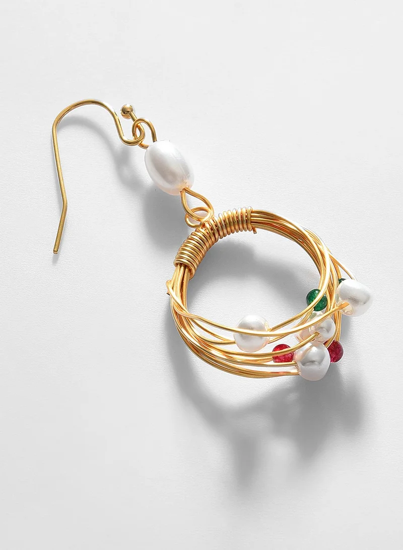 SOHI Contemporary Artificial Drop Earring Jewellery
