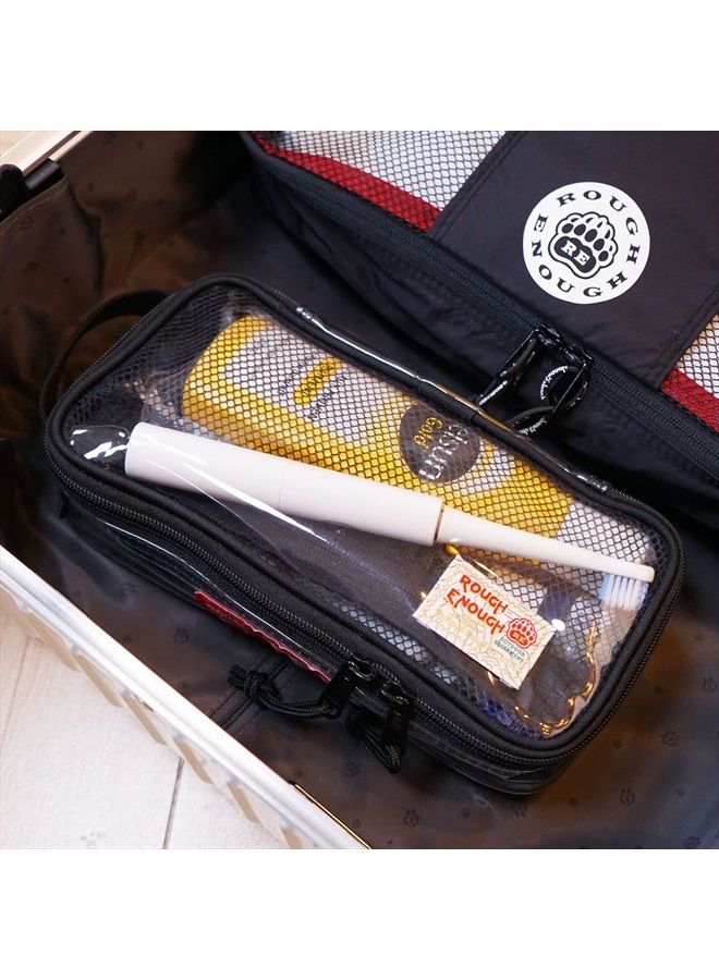 RE ROUGH ENOUGH حقيبة أدوات النظافة المعتمدة من TSA واضحة للسفر، حقيبة فرشاة الأسنان، حقيبة مجموعة الحلاقة، حقيبة تنظيم للرجال والنساء - Image 5