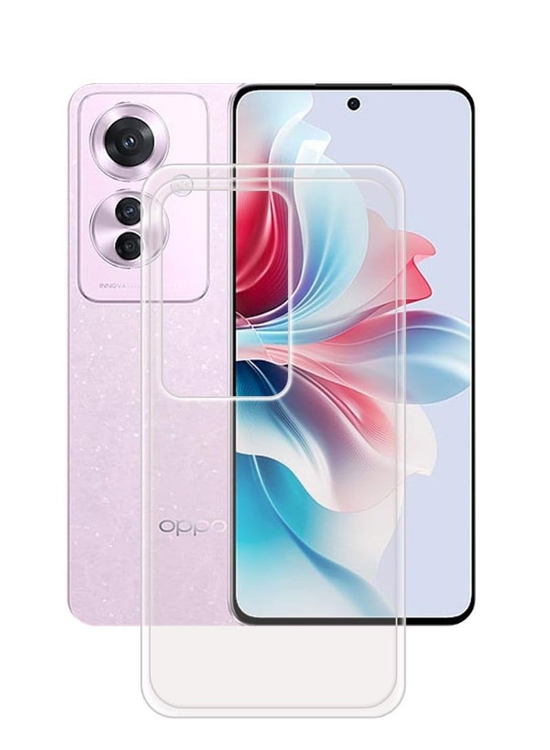 Camera Protective Case Compatible with Oppo Reno11 F 5G / Reno 11F 5G Cover Transparent, Mobile Phone Case Thin Soft Silicone Anti-Yellow Protective Case - Clear 