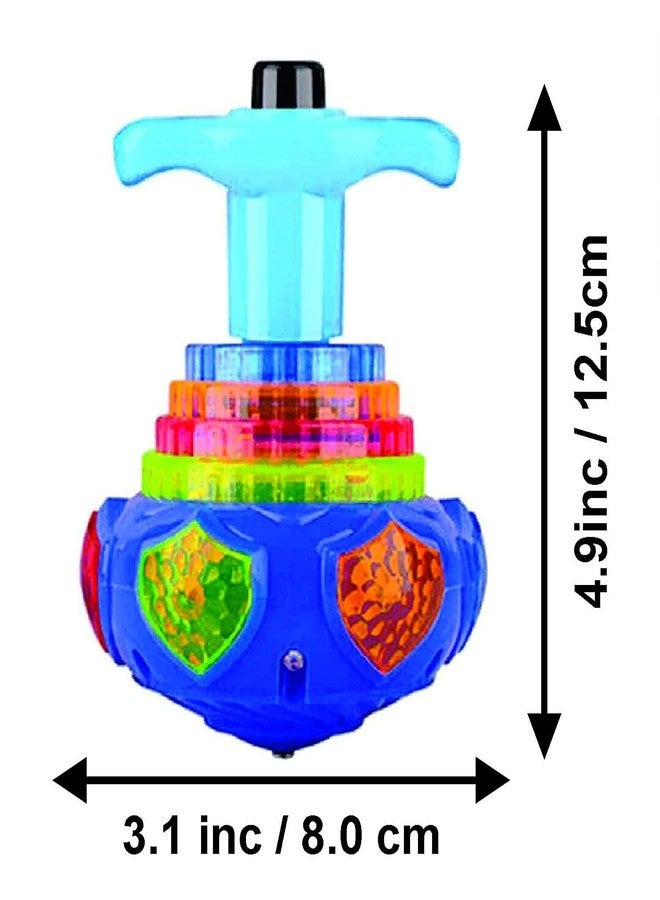 Velocious® Musical Spinning Top Toy with LED Light, Music Flash Light Lattoo for 3 Years Kids (Multicolor) - Image 4