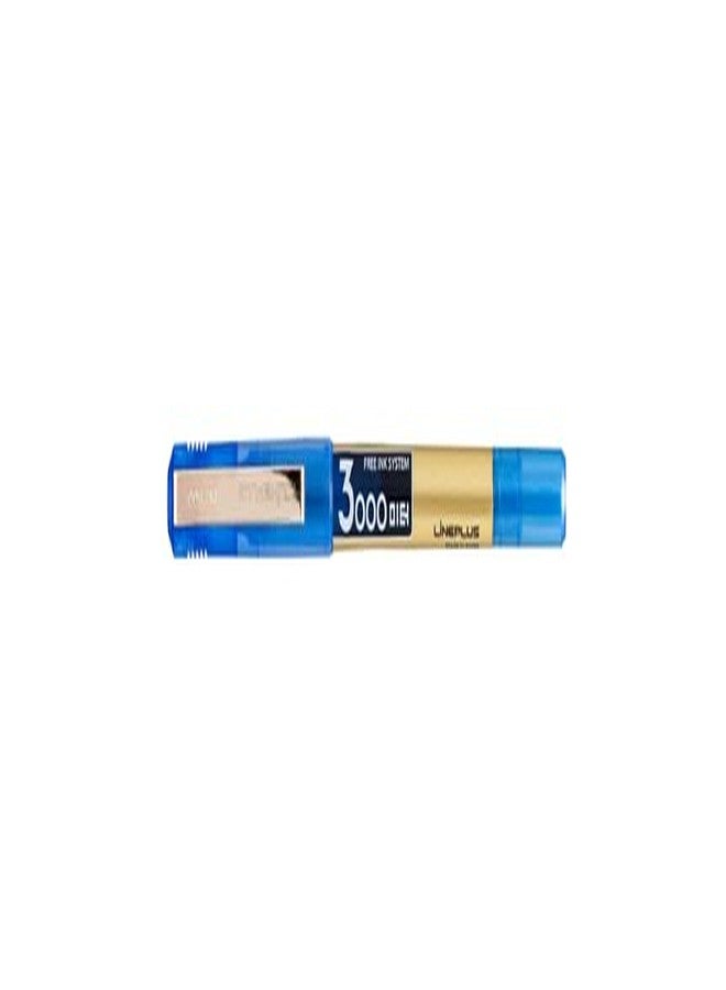 Lineplus Liquid Ink Rollerball Pen | 0.38mm, Micro Tip | Ideal for Students, Professionals, Office, Exam use, Accurate Smooth Writing, Fade Resistant (Blue) - Image 1