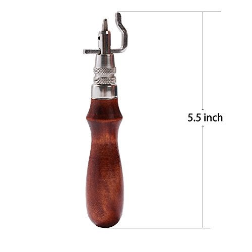 Co-link 7 in 1 Adjustable Pro Stitching Groover and Creasing Edge Beveler Leathercraft Sets to Sew & Crease Leather - Image 2