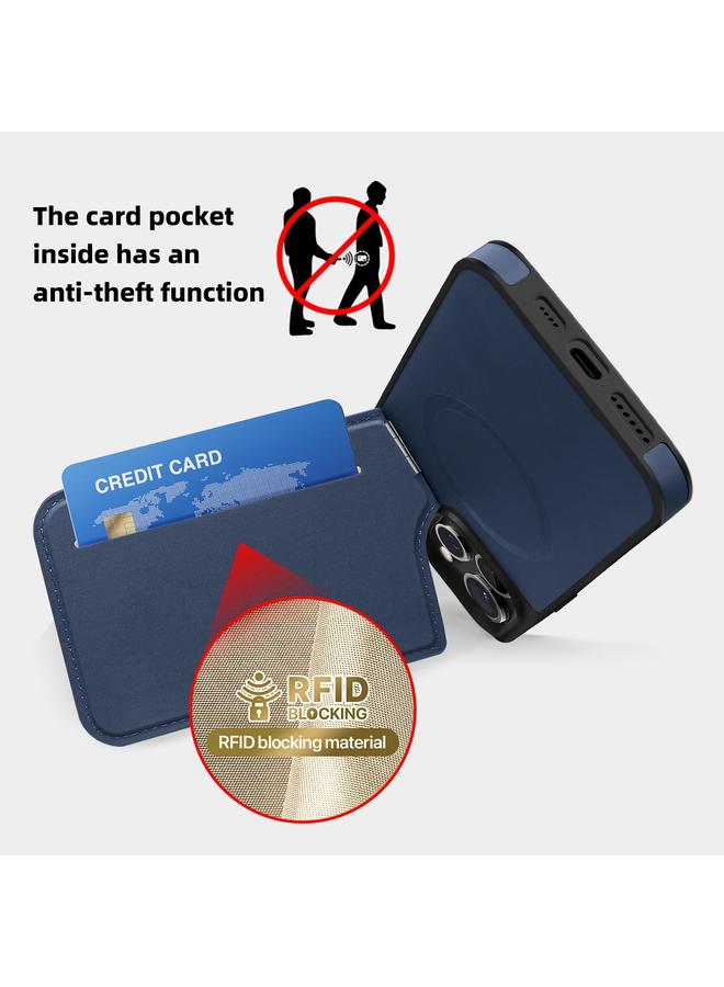 S-TOP Case For iPhone 15 Pro Max Down Jacket Card Bag Holder MagSafe Phone Case - Image 3