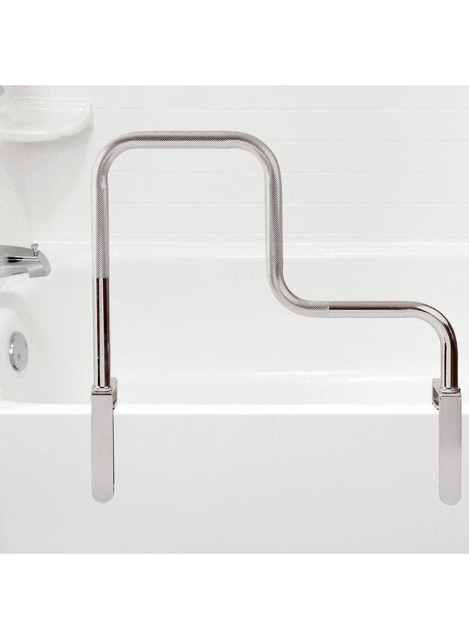 DMI DMI Chrome Plated Grab Bars For Bathtubs And Showers For Seniors For Bathtubs And Showers, Adjustable Bathtub Rail Safety Grab Bars, Rust-resistant, 250 Lb Capacity, Textured Non-Slip Handle, 3.3-5.8"  - Image 5