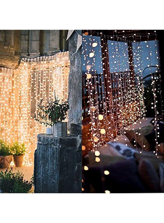 erorex Decoration Twinkle Lights 300 Led Window Curtain String Light Wedding Party Home Garden Bedroom Outdoor Indoor Wall Decorations - Image 3