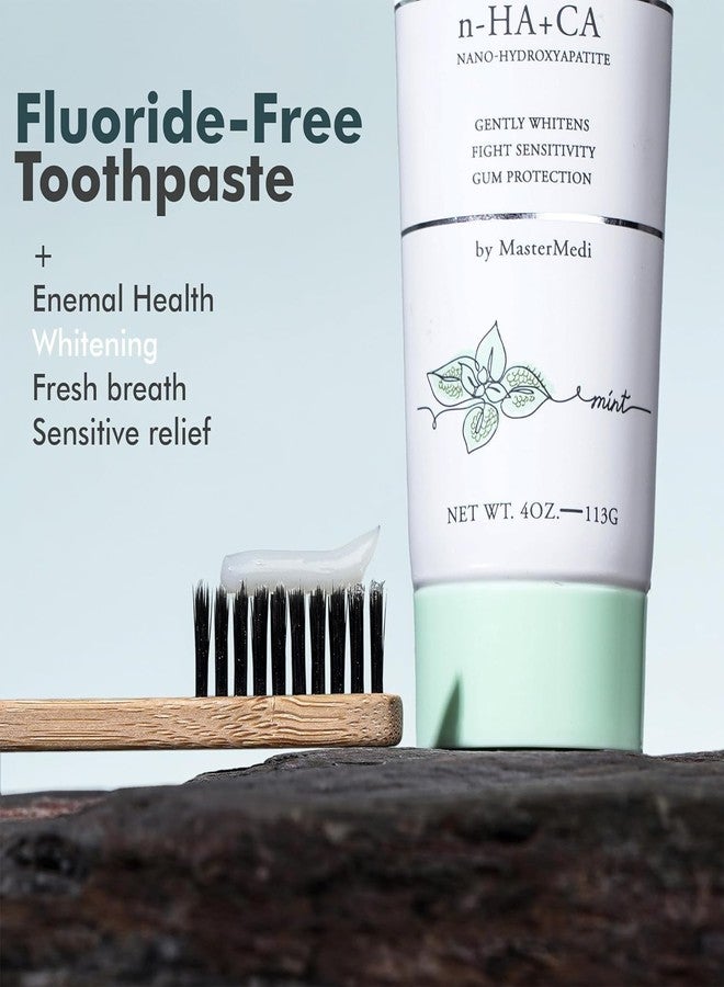 MasterMedi Nano Hydroxyapatite Toothpaste with Xylitol - Fluoride & SLS Free, Remineralizing Formula for Whitening, Sensitive Teeth, Enamel Repair & Strength, Magic Mint, 4 oz (Pack of 2) - Image 5