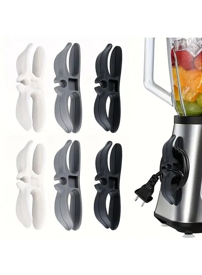 Black 10PCS Self Adhesive Cable Clamps Easy Install Wire Winder Organizers For Kitchen Appliances - Image 2