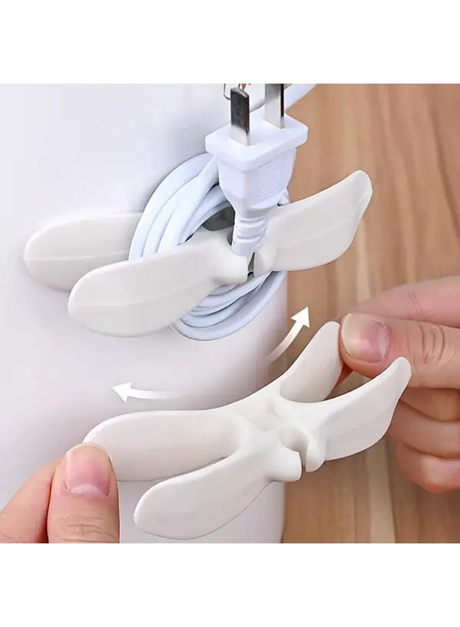 Black 10PCS Self Adhesive Cable Clamps Easy Install Wire Winder Organizers For Kitchen Appliances - Image 3