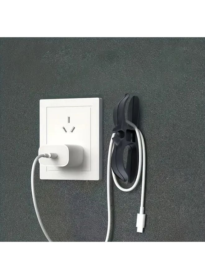 Black 10PCS Self Adhesive Cable Clamps Easy Install Wire Winder Organizers For Kitchen Appliances - Image 5