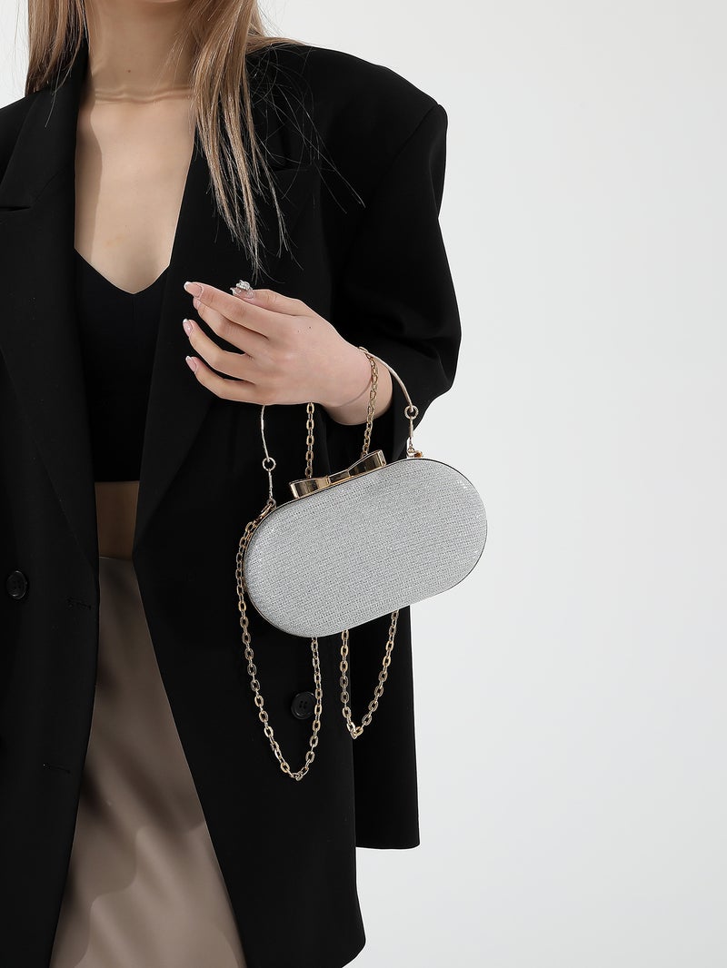 This Year'S Popular Small Bag Women'S Bag Socialite Dinner Clutch High-End Sense Hand-Held Chain Small Square Bag - Image 4
