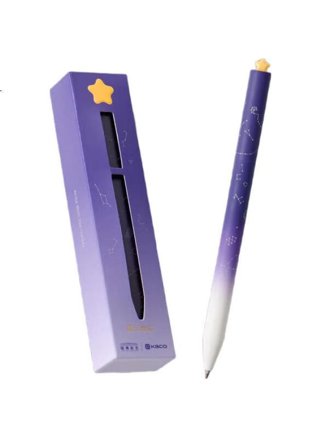 Kaco Rotating Neutral Pen High-Value Chinese National Museum Co-Branded 0.5Mm Black Pen Quick-Drying Signature Pen Student Brushing Exam Water Pen Starry Brilliance - Image 2