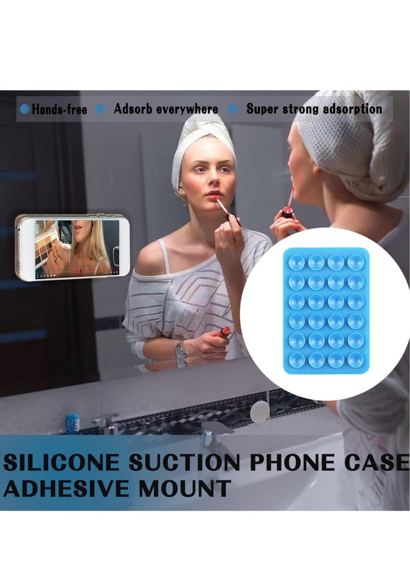 12 Pack Silicone Suction Phone Case, Strong Sticky Suction Cups, Suitable for Hands Free Mirror Shower Bathroom, Selfies and Videos - Image 2