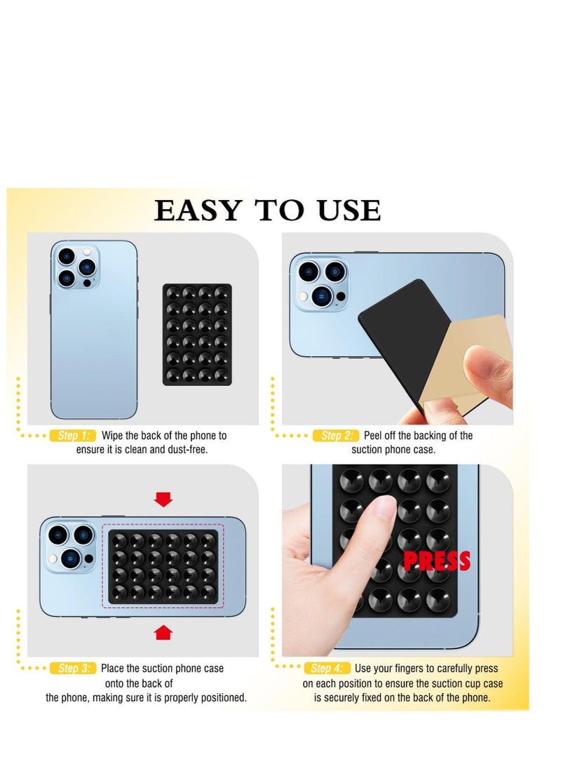 12 Pack Silicone Suction Phone Case, Strong Sticky Suction Cups, Suitable for Hands Free Mirror Shower Bathroom, Selfies and Videos - Image 3