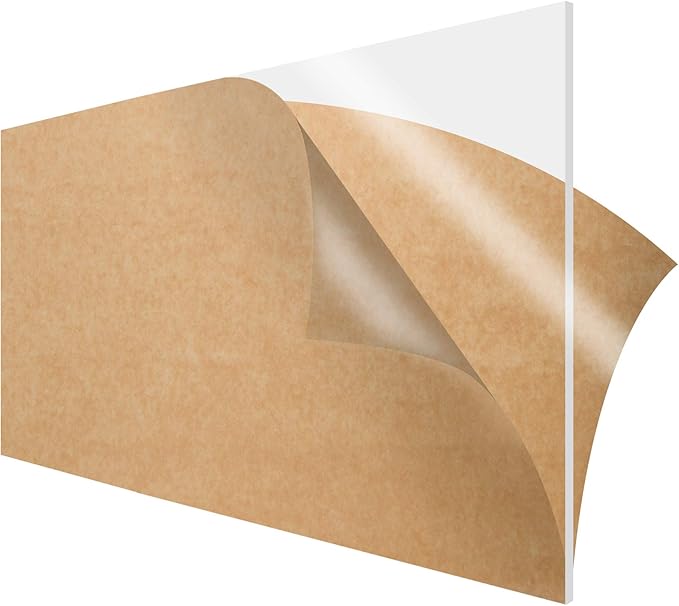 Slasa SLASA Clear Acrylic Sheet 1pc A2 6mm Plexiglass Panel for DIY, Craft, Photo Frame Replacement, Display Projects, Signage, Laser Cutting, CNC by SLASA TRADING  - Image 1