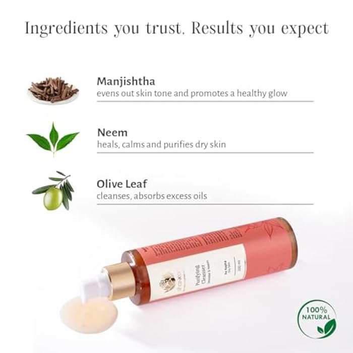 Shankara Purifying Cleanser for Women with Lavender, Witch Hazel, and Olive Leaf – Perfect Facial Cleanser for Removing Makeup, Dirt, and Excess Oil (200ML/1 Bottle) - Image 2