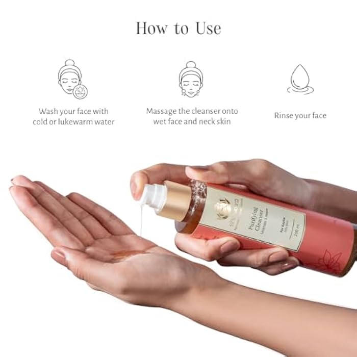 Shankara Purifying Cleanser for Women with Lavender, Witch Hazel, and Olive Leaf – Perfect Facial Cleanser for Removing Makeup, Dirt, and Excess Oil (200ML/1 Bottle) - Image 4