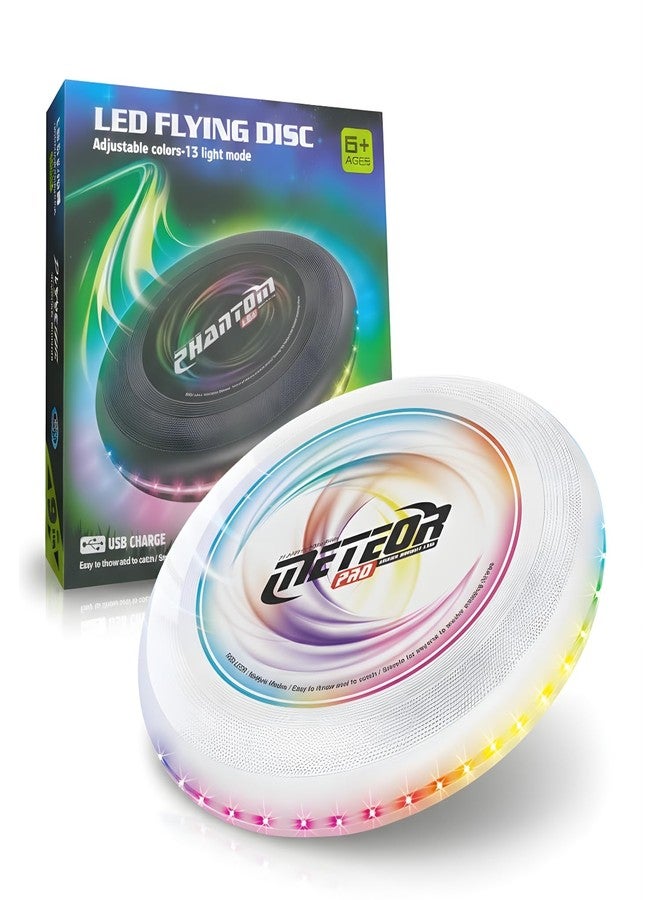 DOKMOE Ultimate Frisbee Disc | Best LED Flying Disc for Night Games, Competition, Beach, and Dog Toy (Medium, Astronaut) - Image 1