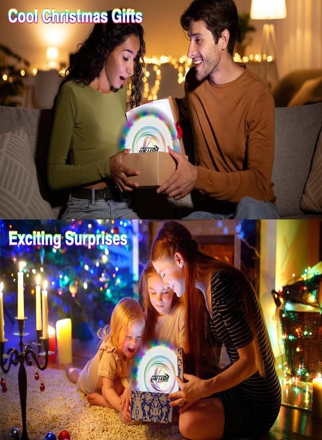 DOKMOE Ultimate Frisbee Disc | Best LED Flying Disc for Night Games, Competition, Beach, and Dog Toy (Medium, Astronaut) - Image 4