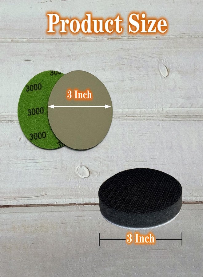 AutKerige 3 Inch Sanding Discs, 600-5000 Grit Premium Silicon Carbide Sandpaper with 1 Interface Pad, 40pcs Wet Dry Hook and Loop Sand Paper for Wood Metal or Auto - Image 4