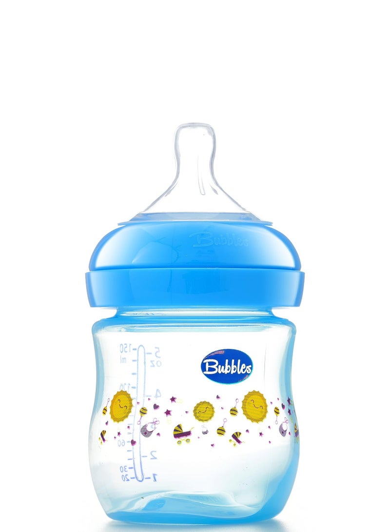Bubbles Feeding Bottle Natural 150Ml blue - Image 2