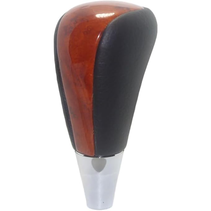 rayihni X spring Gear Shift Knob Premium Wood and Metal Design Shifter Knob Easy Installation for Car Interior Upgrade Ergonomic Comfort for Daily Driving - Image 1