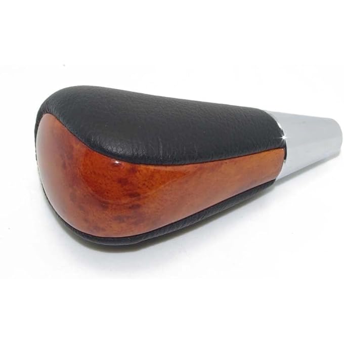 rayihni X spring Gear Shift Knob Premium Wood and Metal Design Shifter Knob Easy Installation for Car Interior Upgrade Ergonomic Comfort for Daily Driving - Image 2