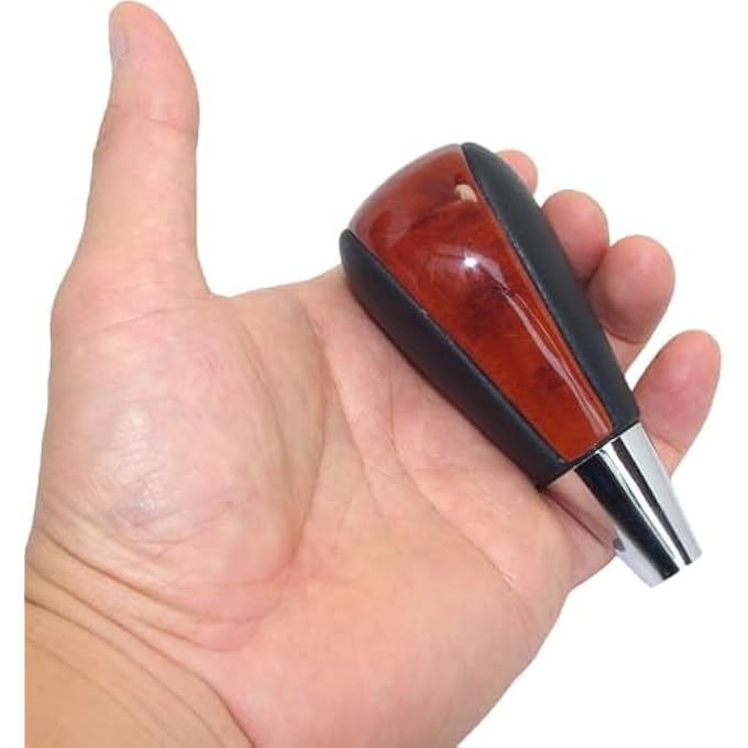 rayihni X spring Gear Shift Knob Premium Wood and Metal Design Shifter Knob Easy Installation for Car Interior Upgrade Ergonomic Comfort for Daily Driving - Image 5